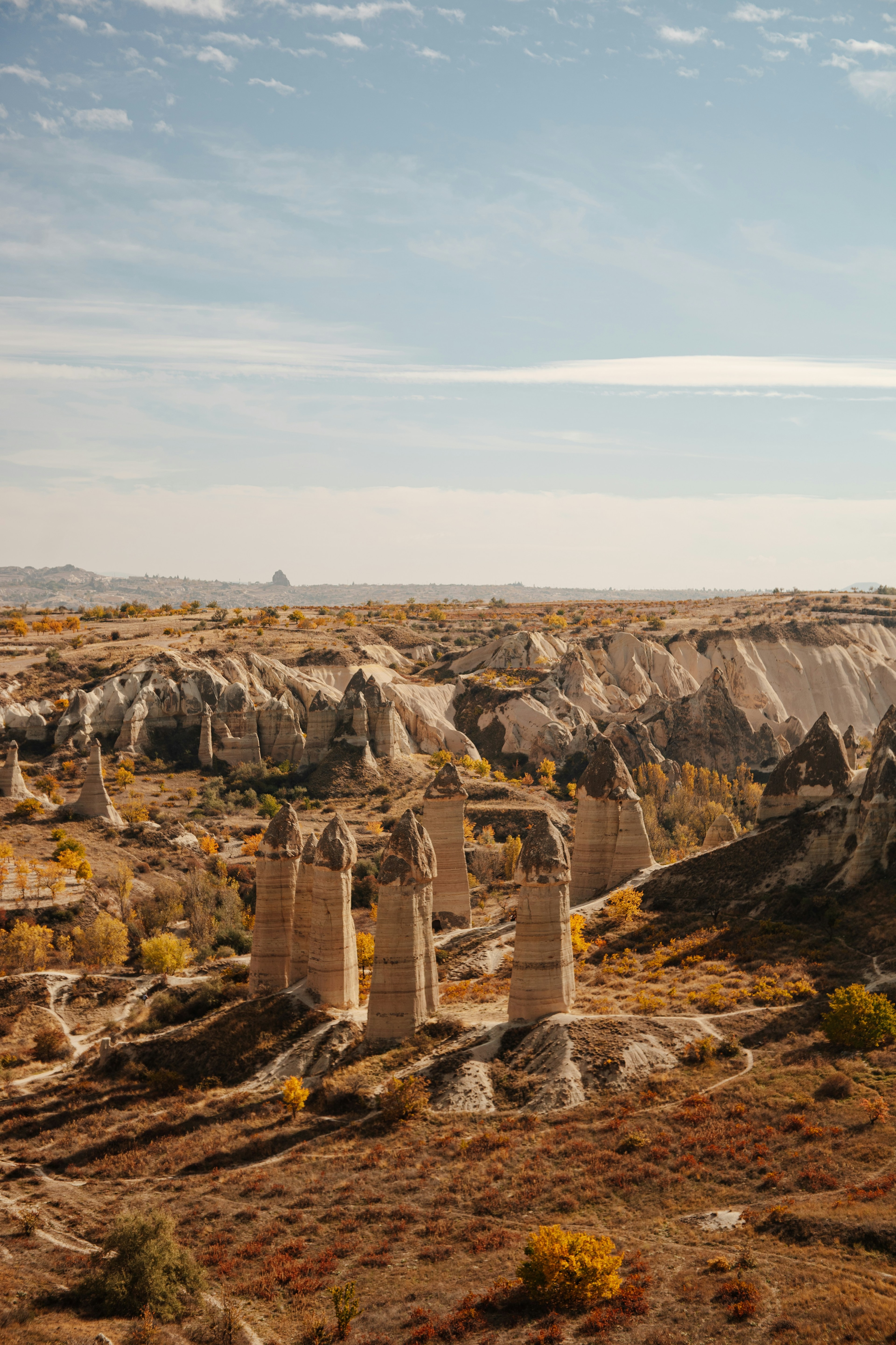 Göreme vadisinde peribacaları